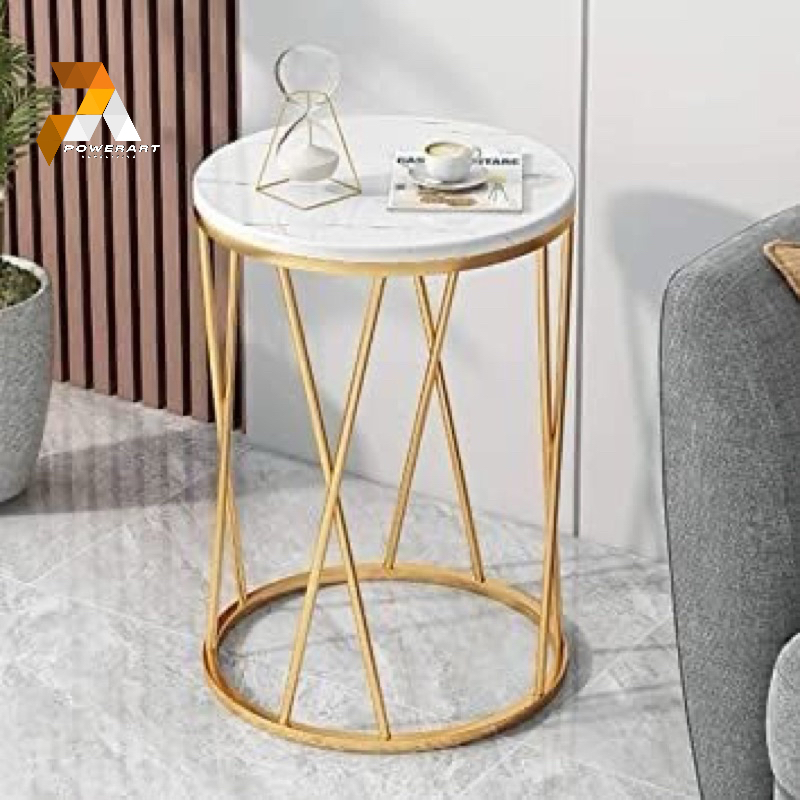 meja sudut marmer gold meja bulat marmer coffee table marble