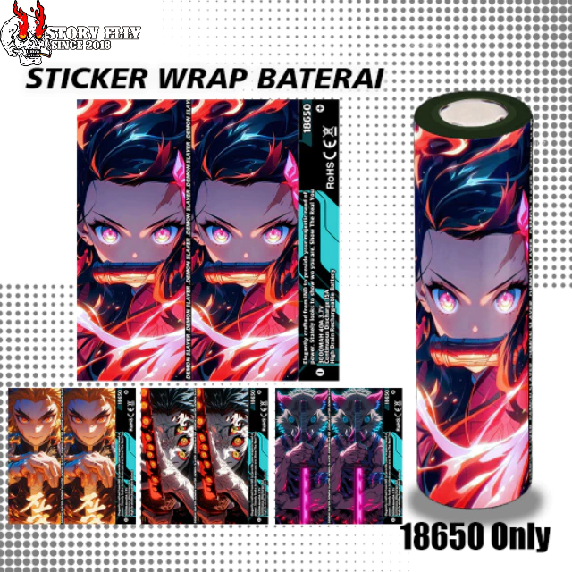 

STORYELLY - Pelindung Baterai - Demon Slayer Kimetsu No Yaiba Baterai 18650