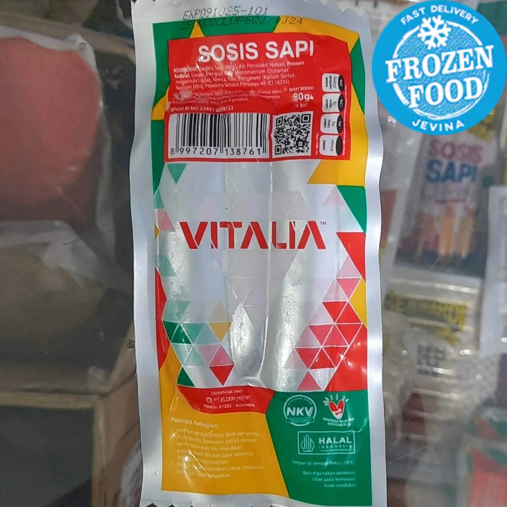 

Vitalia Sosis Sapi 80g isi 3