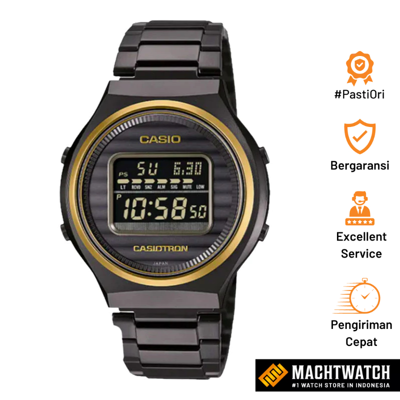 [PRJ] Jam Tangan Unisex Casio TRN-50ZE-1AJR TRN50ZE 50th Anniversary Zero To One Digital Dial Black 