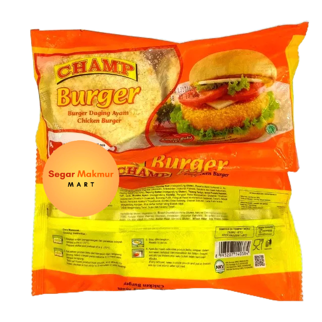 

(SMM) Champ Daging Burger Ayam isi 6PC