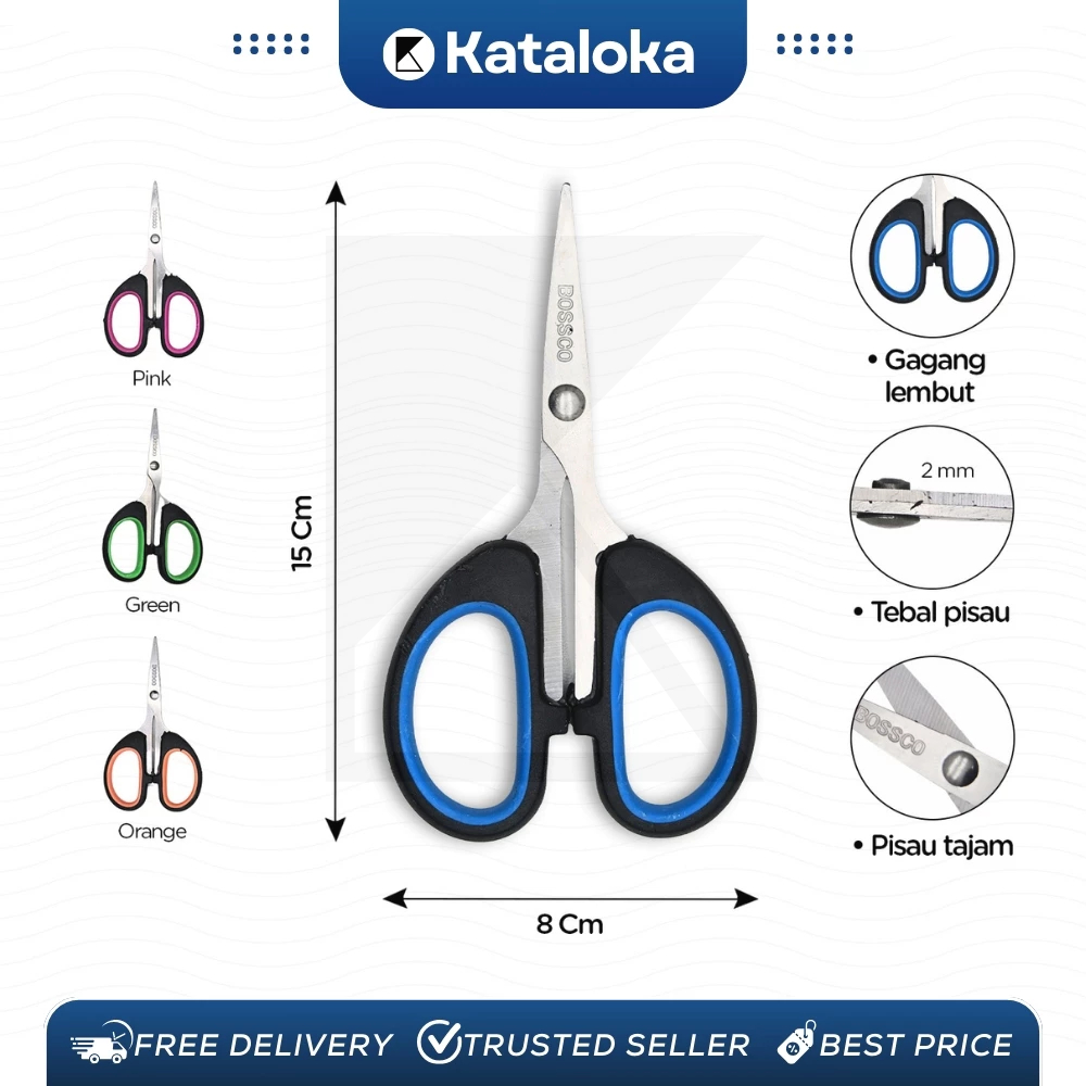 

Gunting Scissors BOSSCO 5 inch B-664