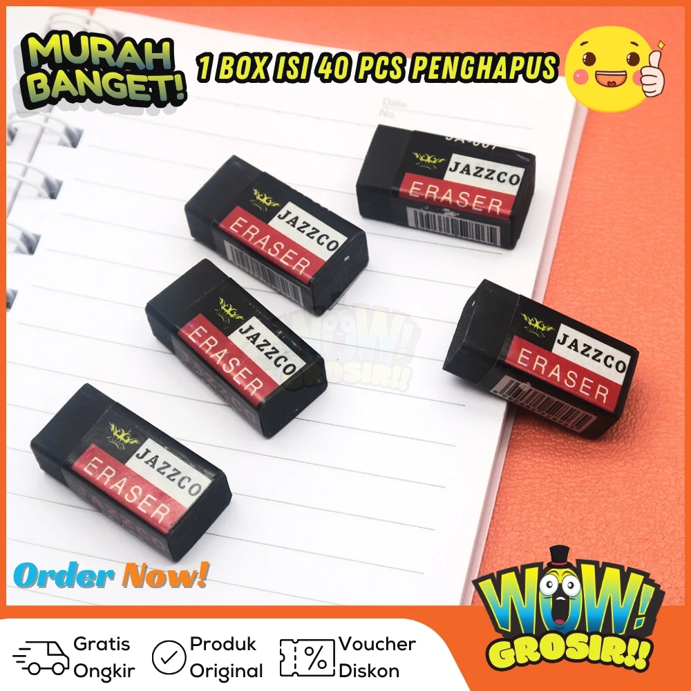 

1 box Eraser Penghapus Jazzco (40 pcs)