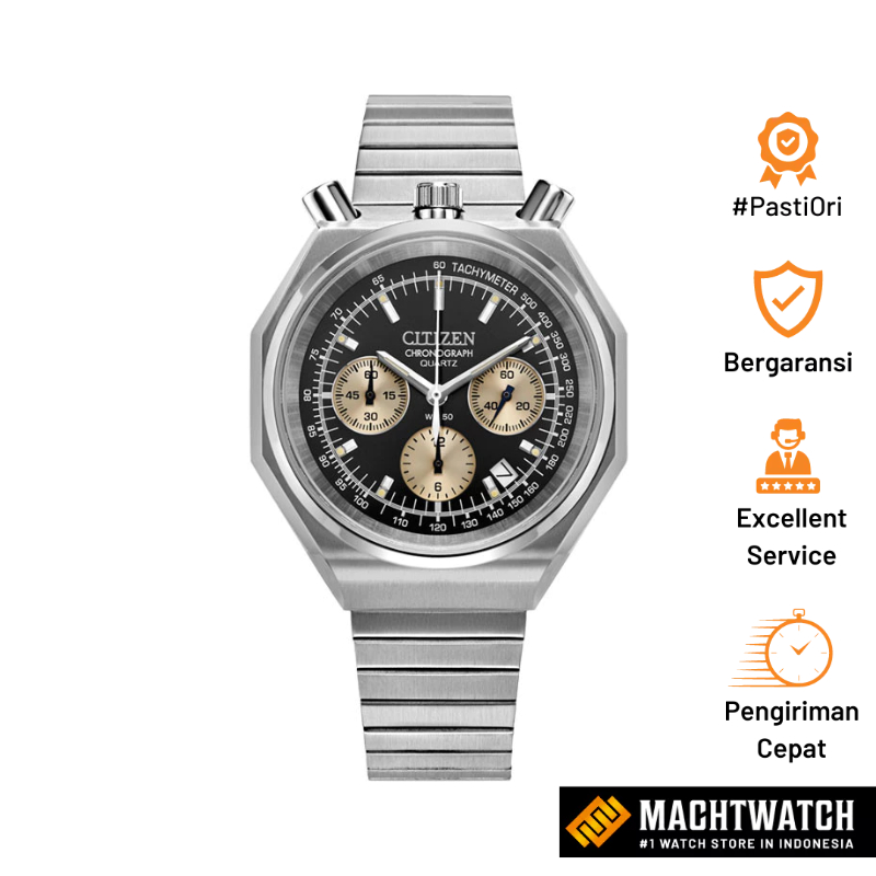 Citizen AN3700-54E Jam Tangan Chronograph Stainless Steel