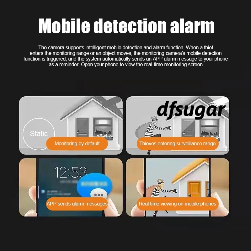 Kamera Mini Wifi Cctv Mini Tersembunyi Tanpa Kabel 1080P Cctv Wifi Jarak Jauh Lewat Hp Bluetooth