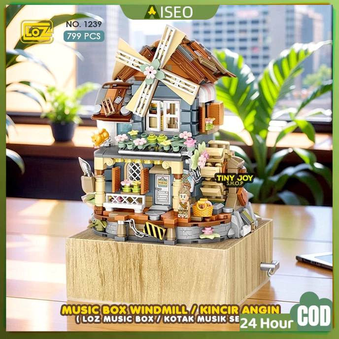 【100%ORI/COD】 LOZ Mainan Building Block (KOTAK MUSIK / MUSIC BOX) Hadiah Kado Ulang Tahun / Lego Mus