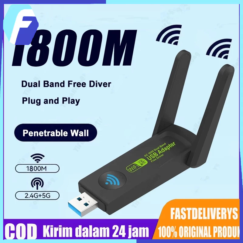 USB WIFI Adapter MT 7601 Untuk dongle wifi set top box Penangkap 1800 mbps TV box