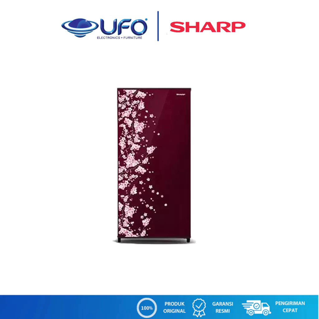 Sharp Kulkas 1 Pintu 133 Liter SJN162DVB | SJN162DVR | Lemari Es