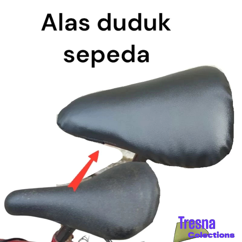 alas duduk jok sepeda full foam berbagai motif kain