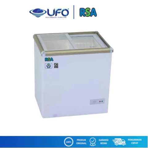 RSA XS110 Chest Freezer Sliding Glass Kapasitas 100 Liter | Sliding Freezer