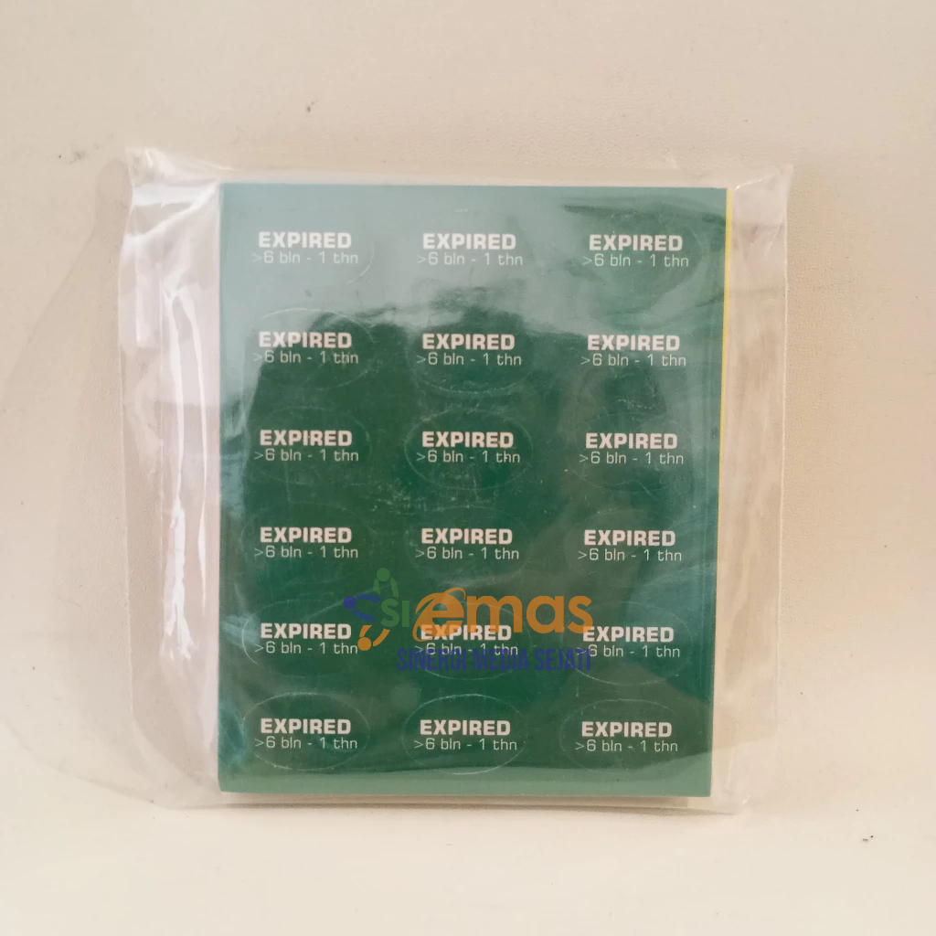 

Stiker Label Expired 6 Bulan - 1 Tahun | Stiker Label Kadaluarsa