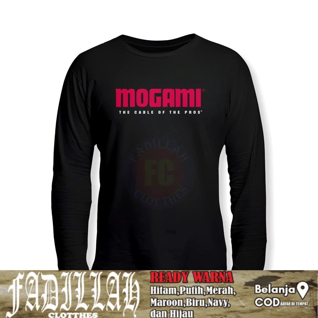 Baju Kaos Mogami Audio Lengan Panjang Kaos Distro