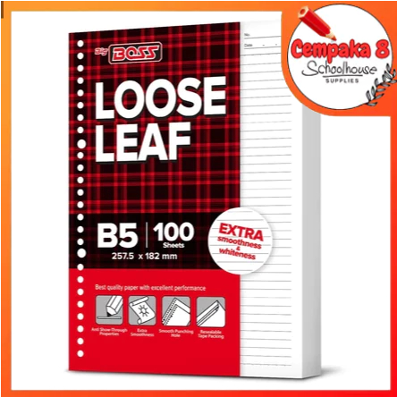 

Loose Leaf B5 Bergaris 100 Lembar BBO LL 100 B5 - SEV0245