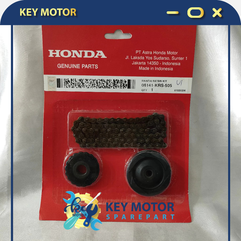Rantai Keteng / Rantai Mesin Kit Motor Supra Fit New - Legenda - Revo Old 06141 - KRS - 505