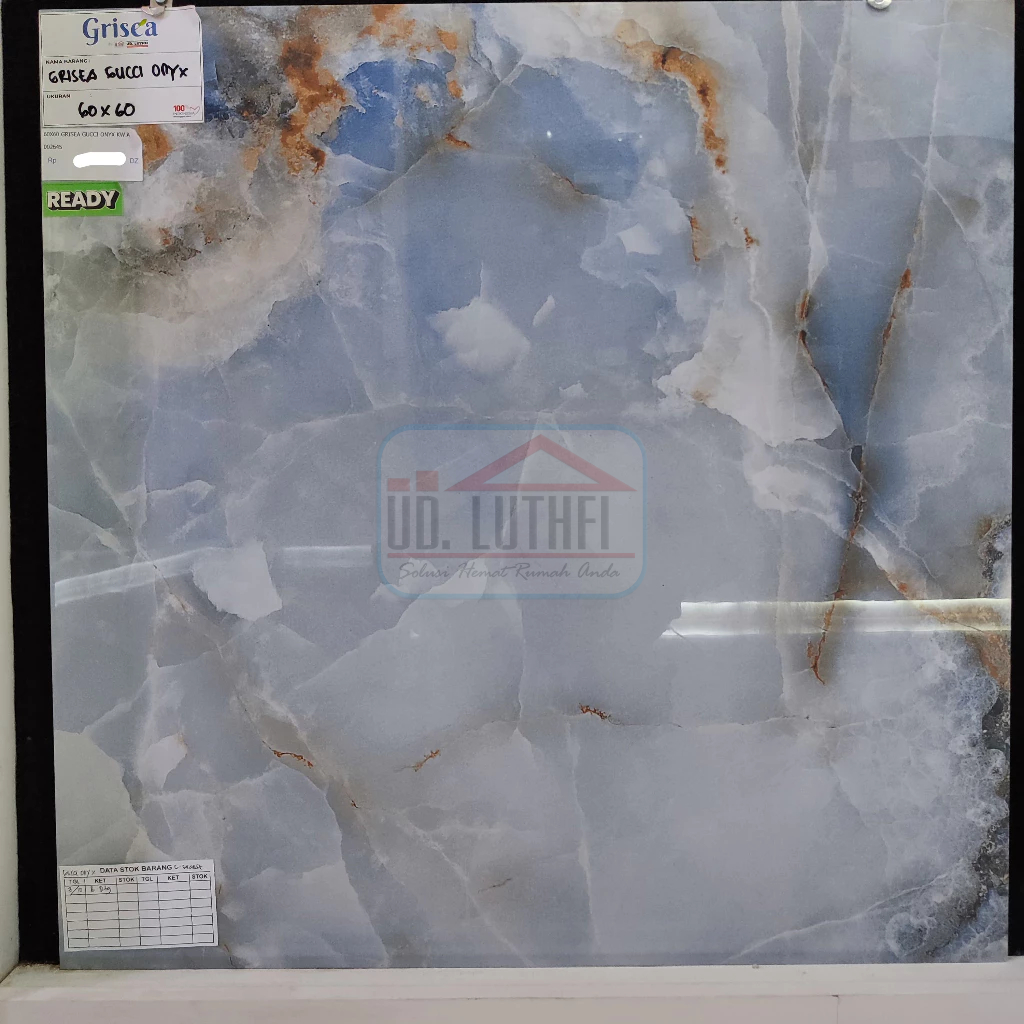 Granit Lantai Halus Glazed Polish 60x60 Grisea Gucci Onyx - Jepara
