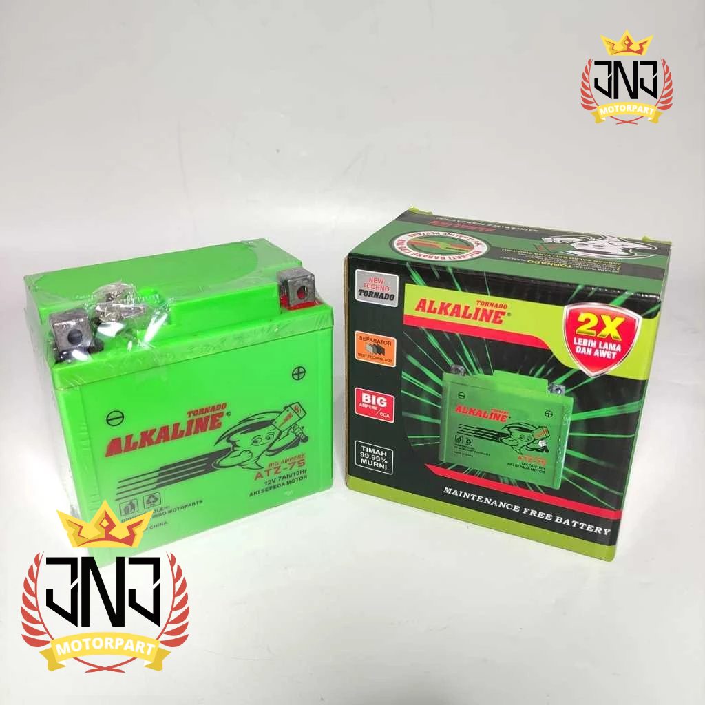 ACCU SATRIA FU ATZ7S ATZ 7S MF- MAINTENANCE FREE TORNADO ALKALINE ACU AKI BATTERY BATERAI [JNJ]