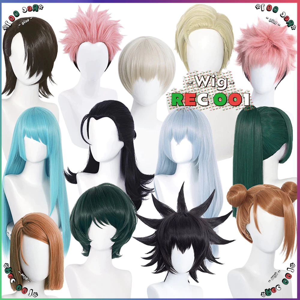 【M】Wig Riko Amanai Nobara Mahito Maki Zenin Yuta Gojo Satoru Megumi Fushiguro Geto Suguru Cosplay Ju