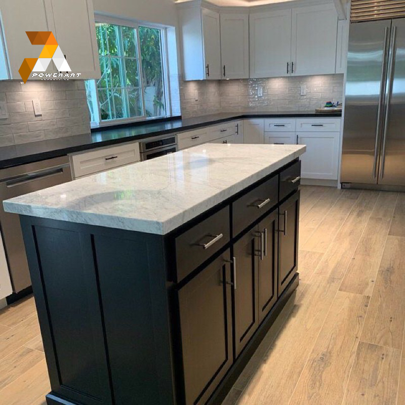 ISLAND TABLE TOP MARMER CARRARA ITALY MEJA DAPUR KITCHEN TABLE MEJA MAKAN MEJA BAR