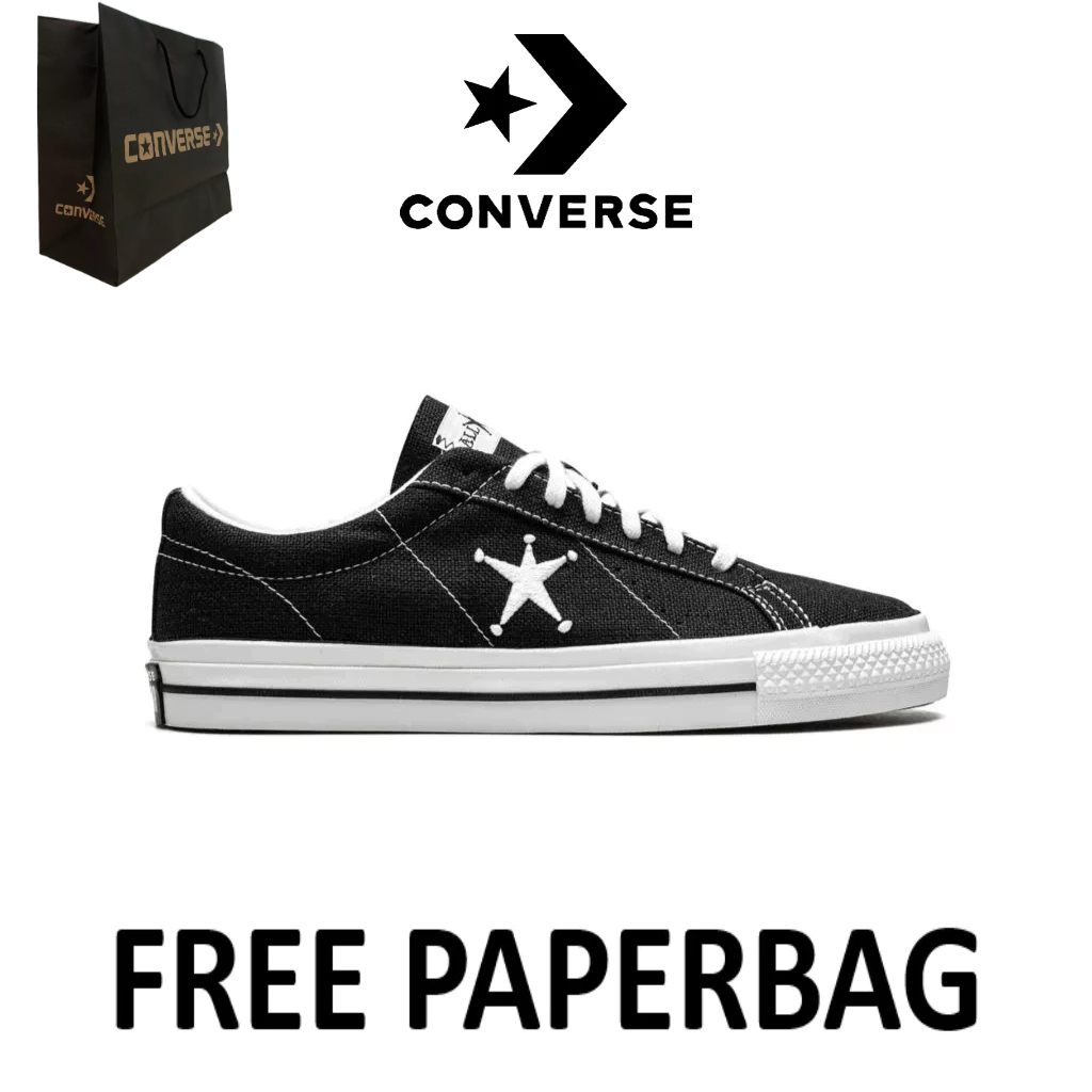 Converse One Star x Stussy Black White
