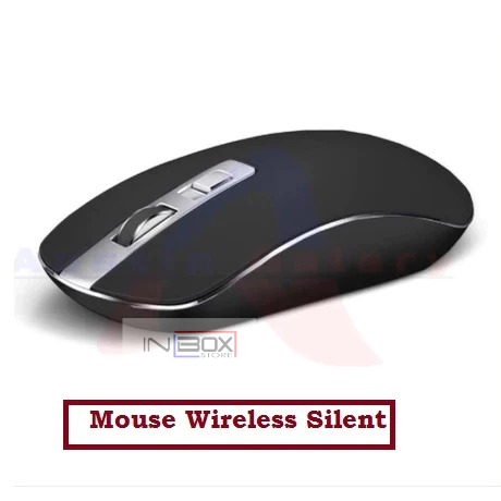 Mouse Wireless Silent Click Tanpa Kabel