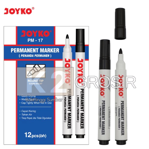 

Spidol Permanent Joyko PM 17 Hitam ( Pcs )