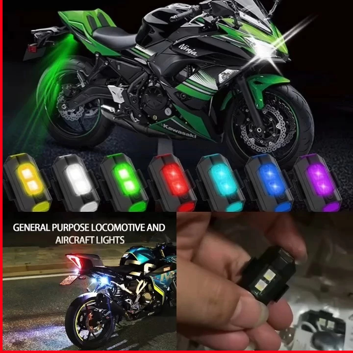 Lampu LED Layangan Lampu Layang Layang Kedip Sepeda Motor Mobil Sepeda Lampu USB model Pesawat Lampu