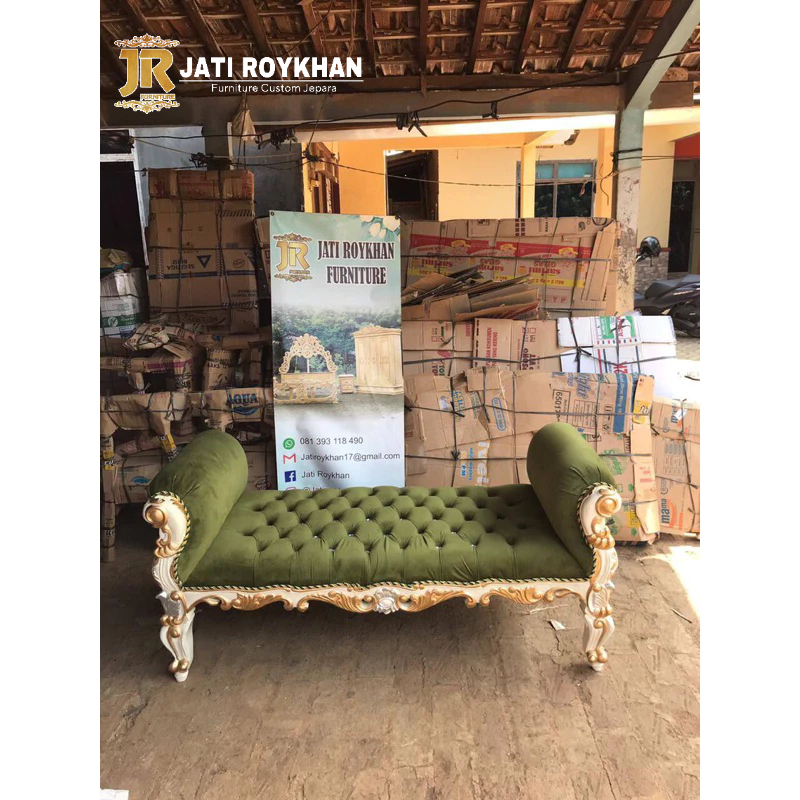 Stool Bench Set Divan Kamar set Kursi sofa panjang