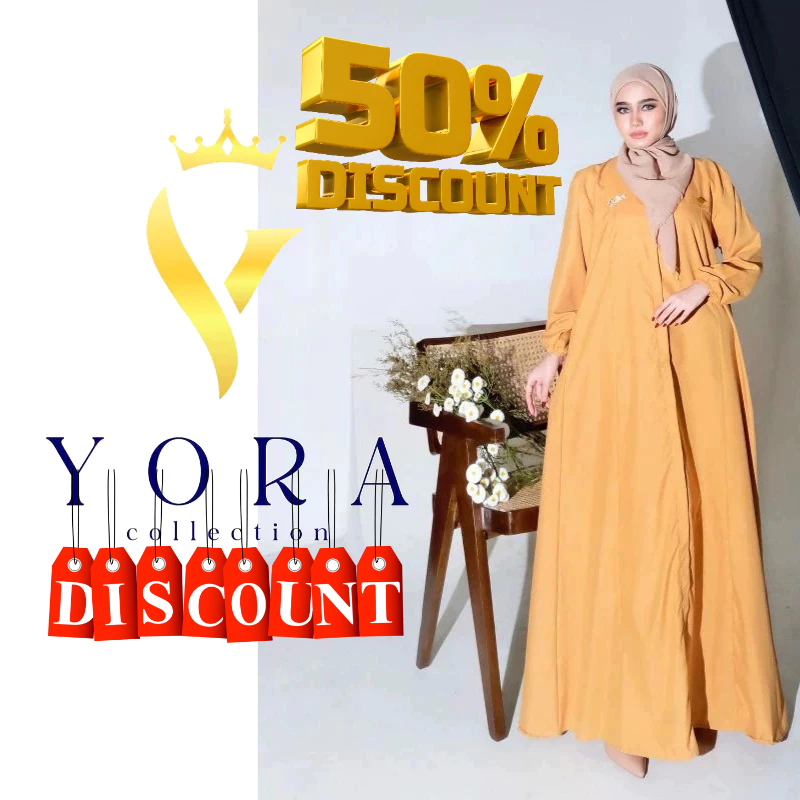 YORA - MARYAM GAMIS MUSLIM DRESS MAXY PAKAIAN WANITA MUSLIMAH