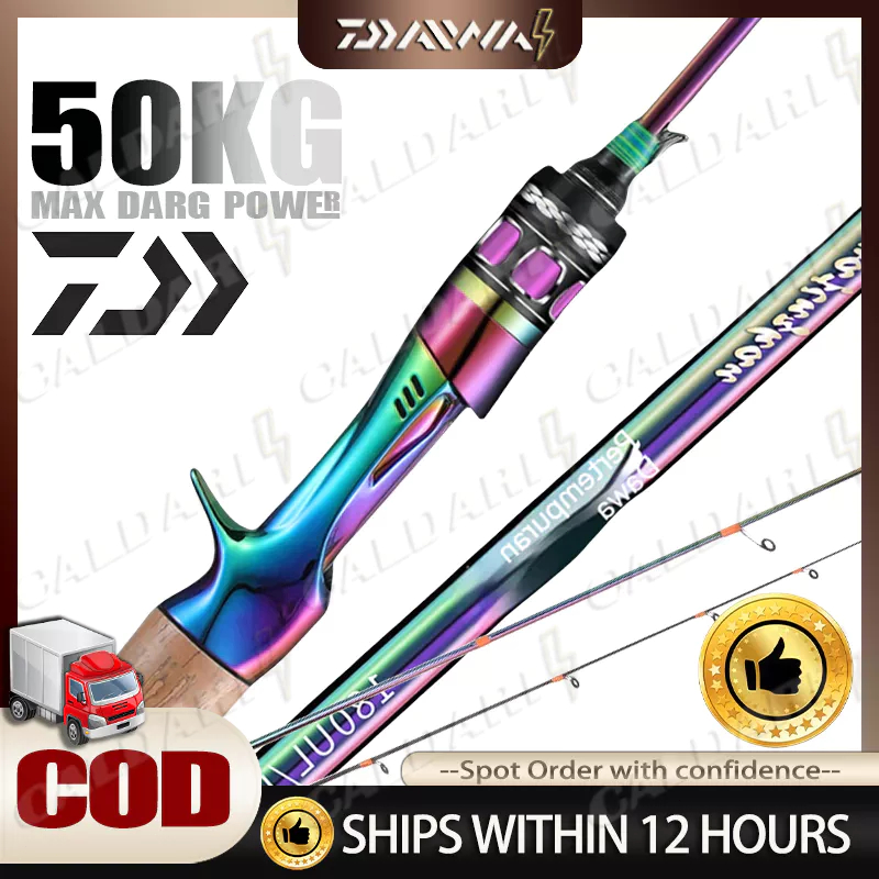 DAIWA Fishing Rod Solid Carbon Rod Spinning Rod Casting Rod Ultralight Rod Shrimp Rod Joran Pancing 