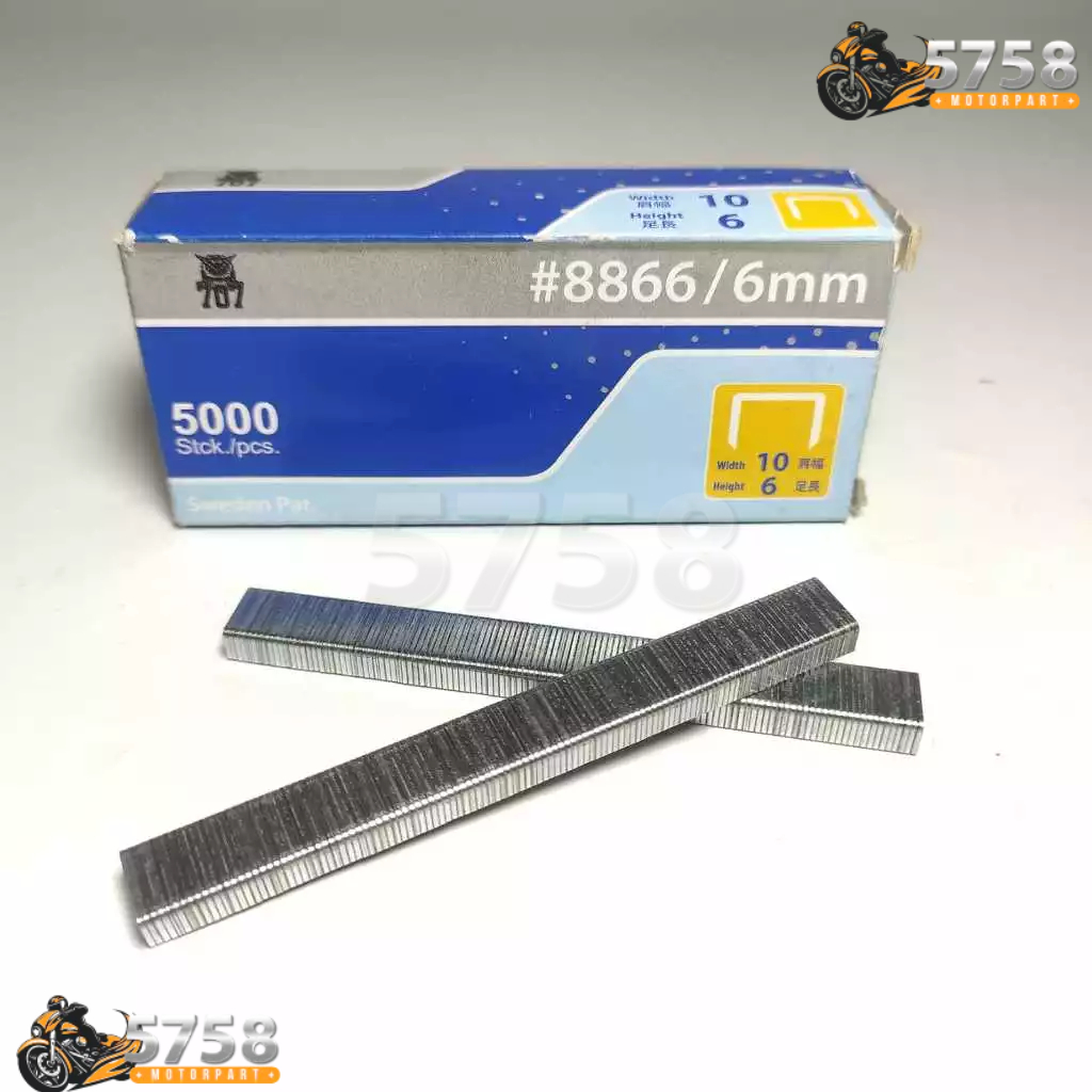 

ISI ULANG STAPLES 6 mm 8 mm TEMBAK REFILL STAPLE GUN TACKER JOK MOTOR STAPLER (5758)