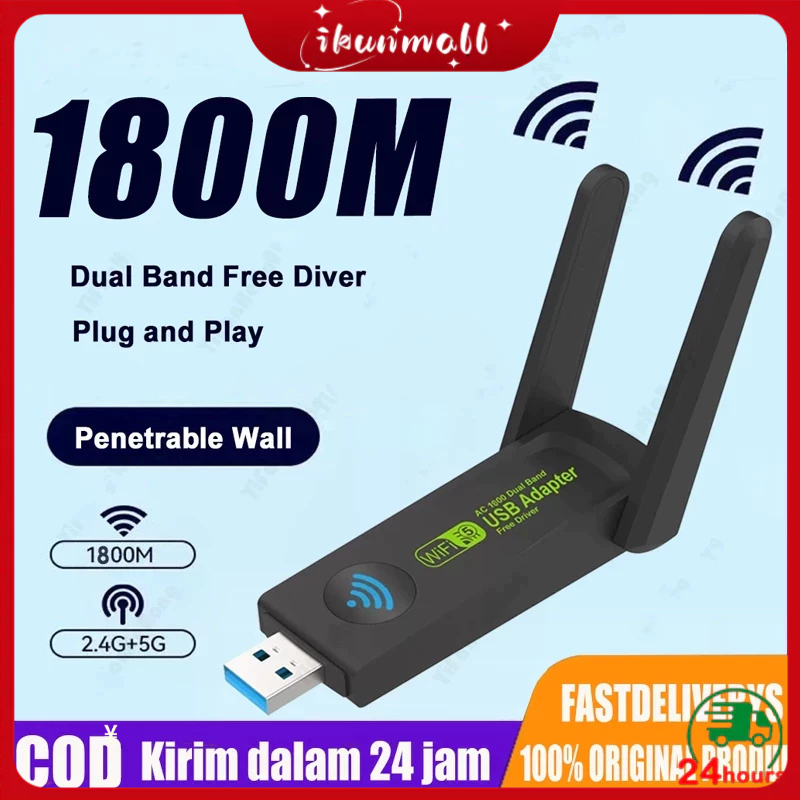 USB WIFI Adapter MT 7601 Untuk dongle wifi set top box Penangkap 1800 mbps TV box