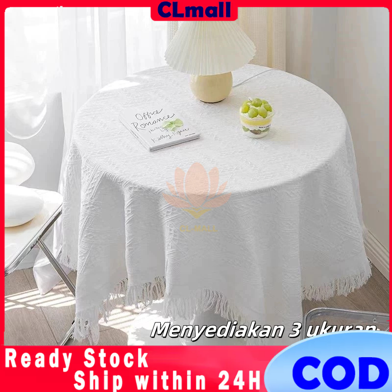 3 Ukuran Ins Meja Bundar Meja Bundar Mewah Ringan Taplak Meja Perasaan Tinggi Taplak Meja Kopi Kain 