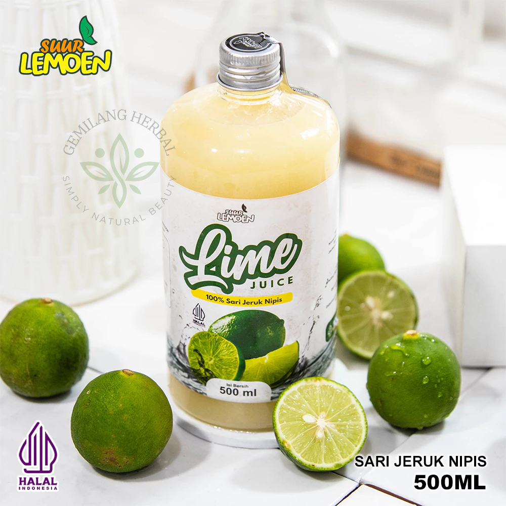 

Suur Lemoen - Sari Jeruk Nipis Murni / Pure Lime Juice 500ml - Gemilang