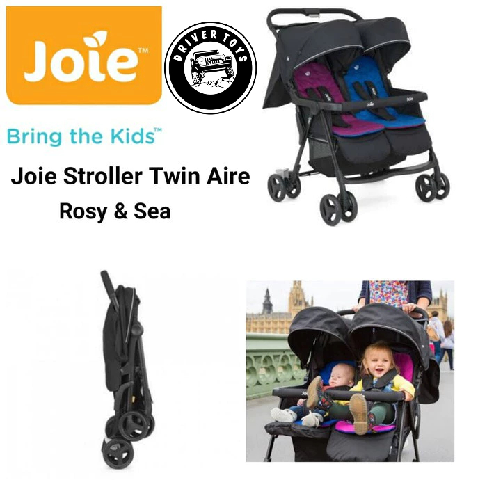 Stroller Bayi - Joie Stroller Bayi Kembar | Joie Twin Aire | Mudah Dilipat