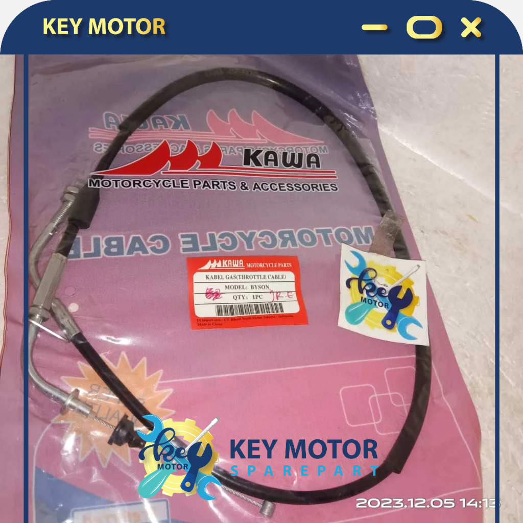 Kabel Gas / Kabel Tali Gas Motor Byson Baru