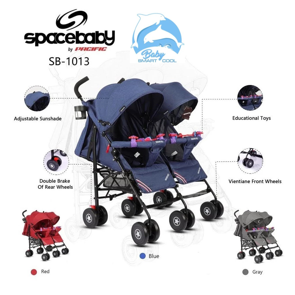 stroller baby kembar SB-1013  TWIN