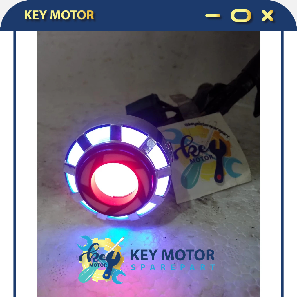 Lampu Stop Belakang Motor Projie Mini Rainbow