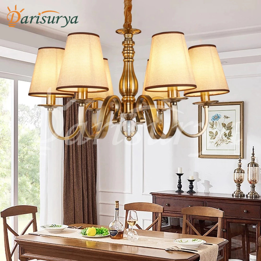 Lampu Gantung Retro Lampu Hias Gantung 6kepala Ruang Makan Chandelier Kamar tidur Cafe kuno lampu ga