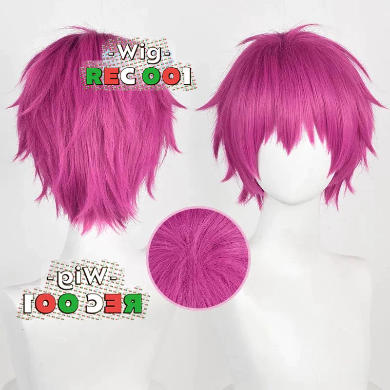 【M】 Wig Saiki Kusuo Cosplay The Disastrous Life of Saiki K Orang Dewasa/Anak-Anak Dapat Menggunakann