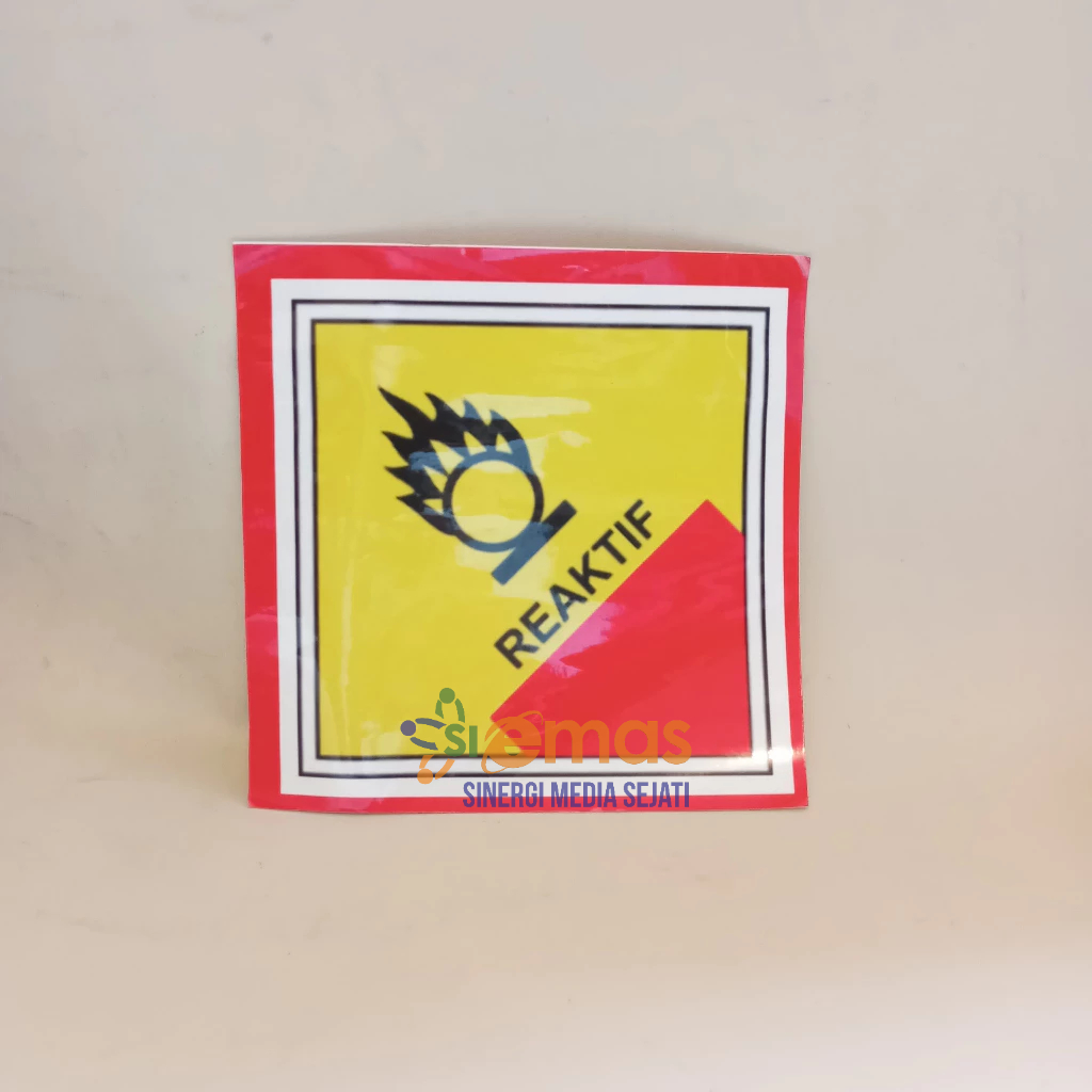 

Stiker Reaktif | Stiker Simbol Limbah B3 | Sticker Hazard Symbol