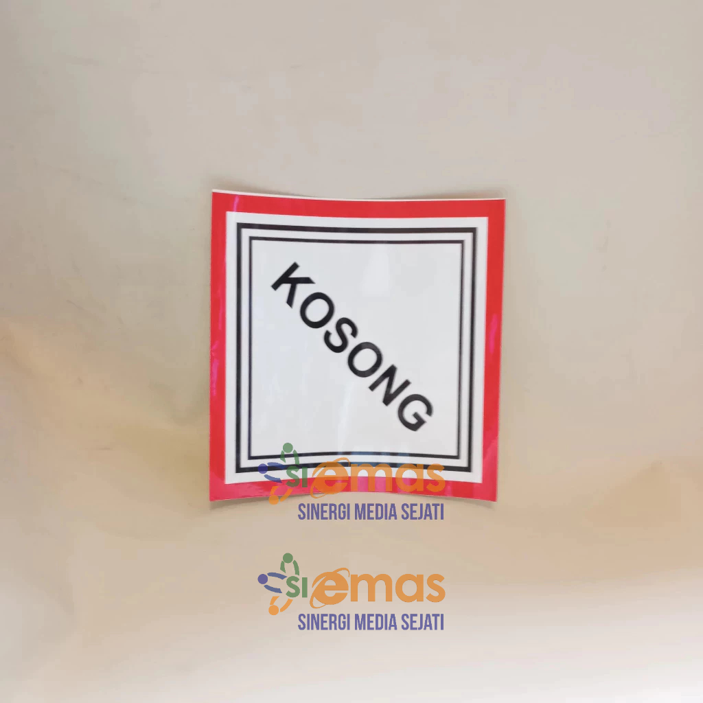Stiker Kosong | Stiker Simbol Limbah B3 | Sticker Hazard Symbol