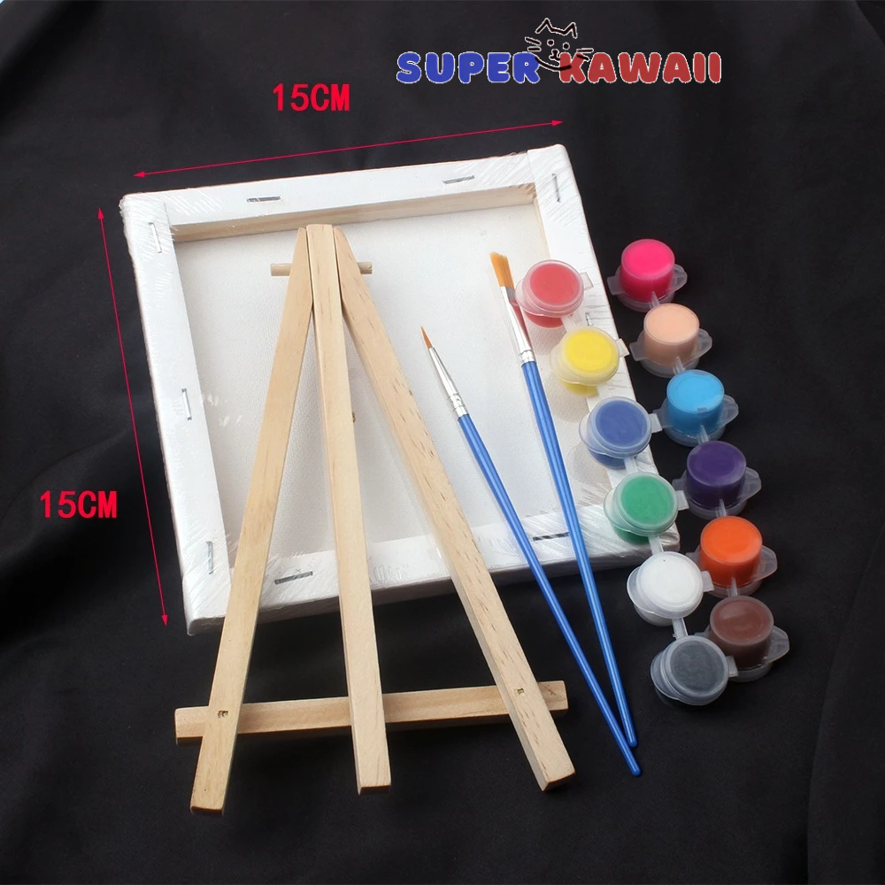 

SK 362 - Papan lukis kanvas mini dan cat / mini canvas paper for kids / mini painting kit