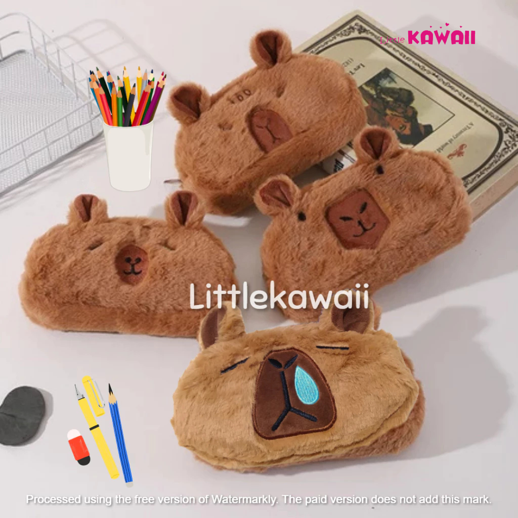 

LK/ Tempat Kotak Pensil Boneka Anak Sekolah Pencil Case Capybara Animal Unofficial
