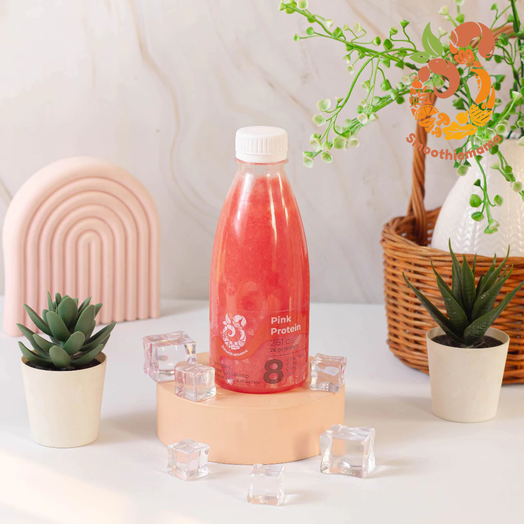 

SMOOTHIEMAMA Protein Smoothie Pink Kental Padat 350ml