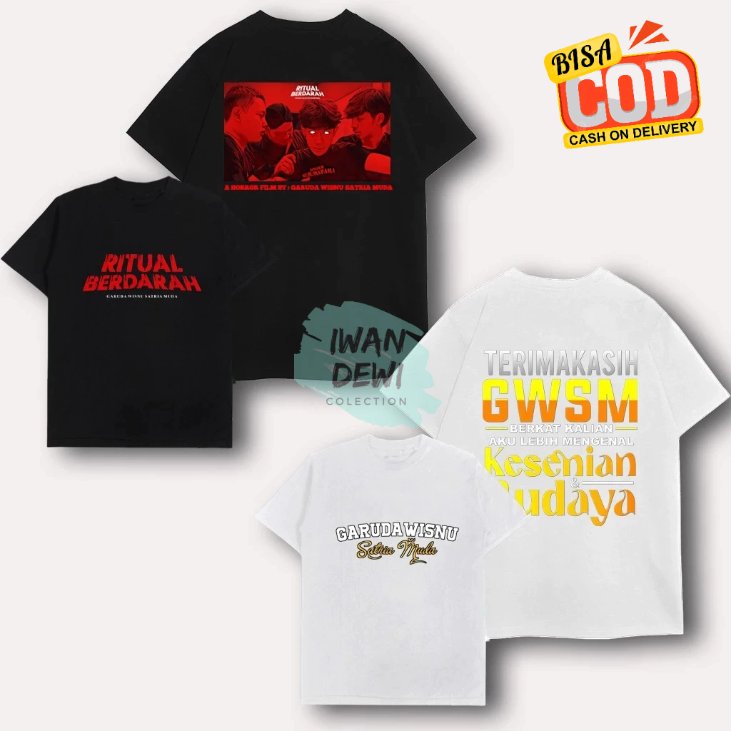 Kaos Baju Anak GWSM Ritual Berdarah | Atasan anak Garuda Wisnu Satria Muda Kece Bahan Adem Lembutbut