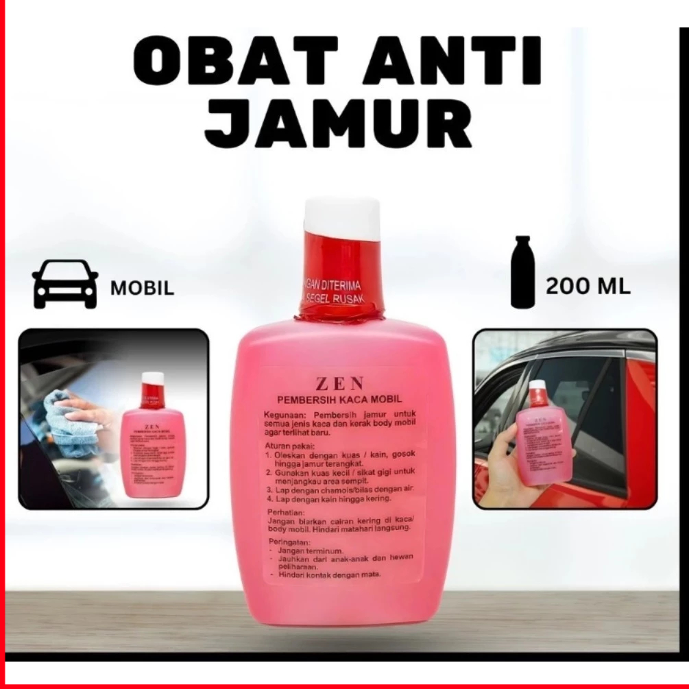WF Obat Pembersih Jamur Kaca Mobil Body Stainless Cairan Penghilang Kerak Serbaguna Cuci Cermin Jend