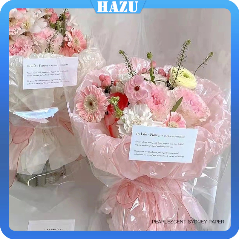 

20 PCS Kertas Buket Bunga Flower/Pearl Pear Paper/Kertas Buket Korea Bunga Flower/Kertas Bunga Cellophane Florist