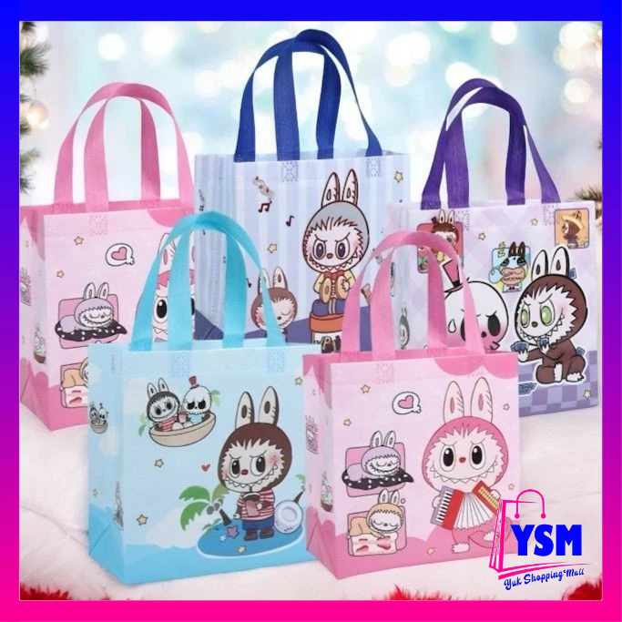 

YSM Tas Kado Ulang Tahun Tas Hampers Waterproof Goodie Bag Ulang Tahun Karakter Monster Souvenir Ulang tahun Tas Bingkisan Pesta Anti Air Karaeter Cappybara