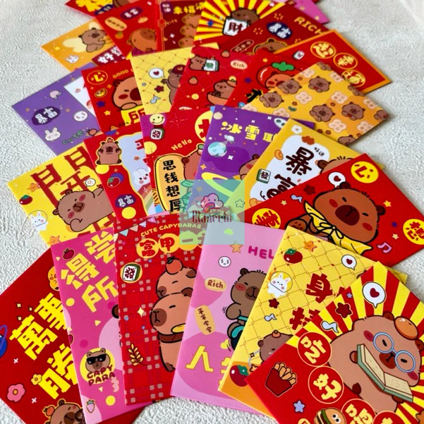 

Amplop Angpau IMLEK EDISI CAPYBARA 1 Pack Isi 6pcs THR Banyak Motif Dan Karakter LUNAR NEW YEAR CHINESE GONG XI FA CAI