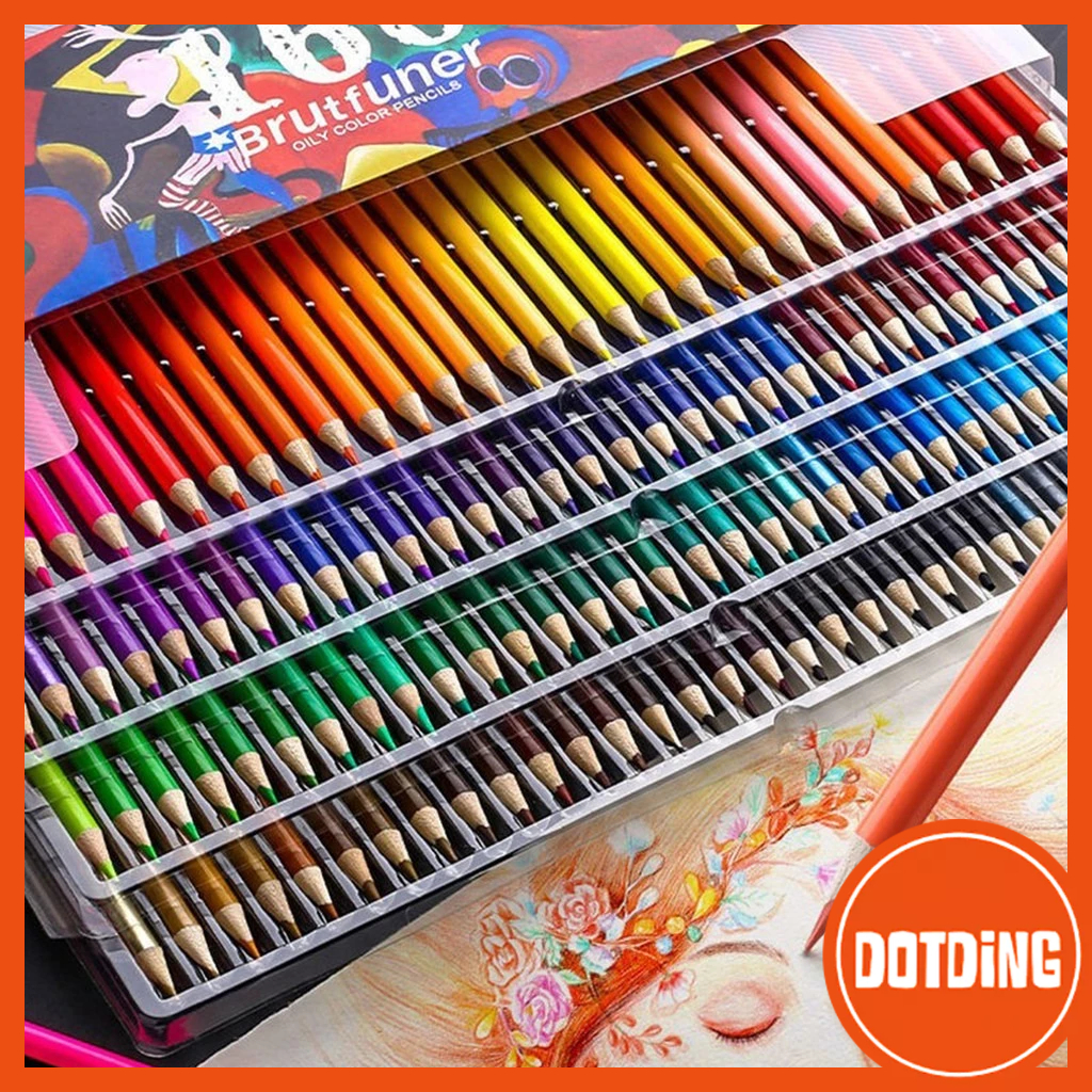 

[COD] 48/72/120/160 Warna Minyak Profesional Pensil Warna Set Artis Lukisan Sketsa Kayu Warna Pensil Seni Sekolah perlengkapan